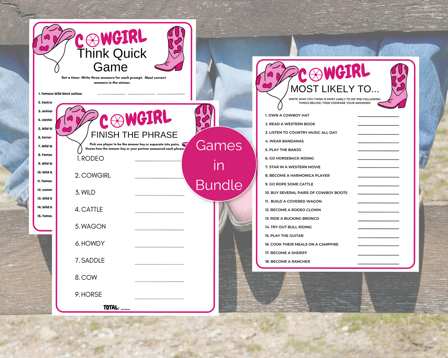 Cowgirl Game Bundle