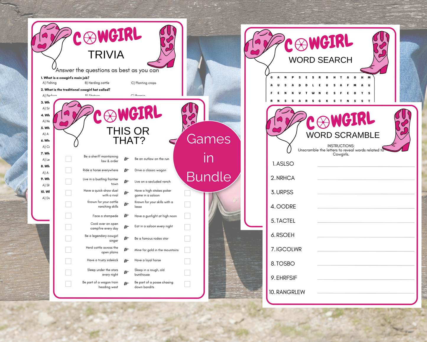 Cowgirl Game Bundle
