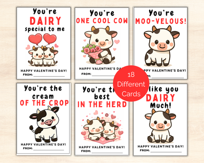 Cow Valentine Cards