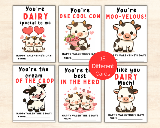 Cow Valentine Cards