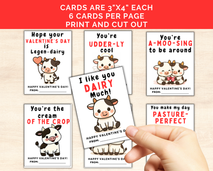 Cow Valentine Cards