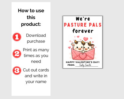 Cow Valentine Cards