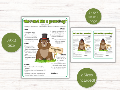 Who's The Most Like a Groundhog