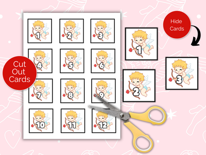 Valentines Day Cupid Scavenger Hunt for kids