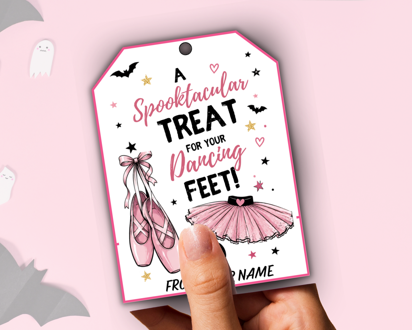 Editable Halloween Dance Treat Tags