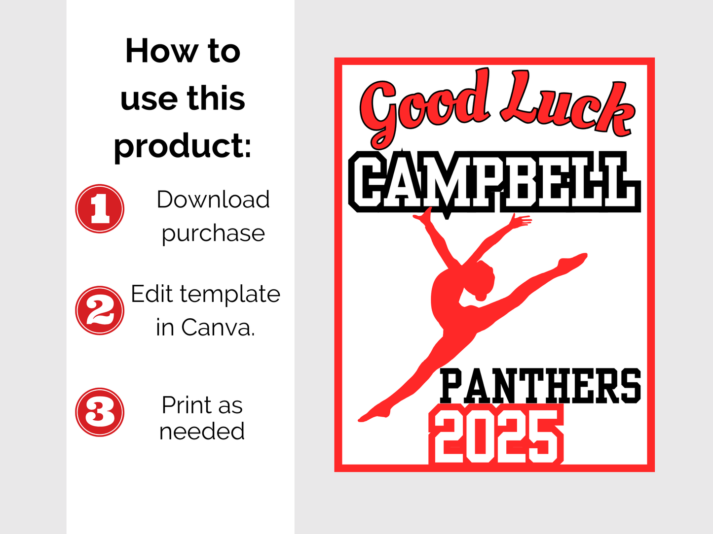 Editable Dance Tea, Locker Sign Template