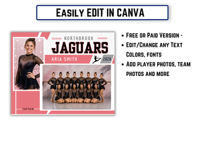 Editable Dance Memory Mate Template