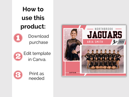 Editable Dance Memory Mate Template