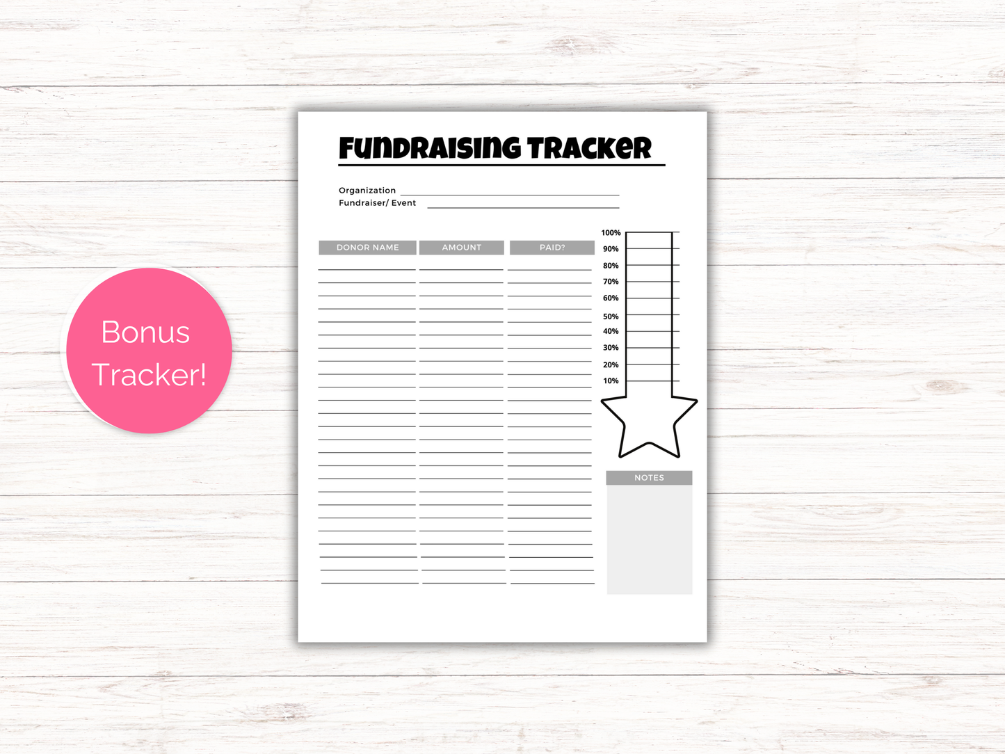 Editable Fill My Dancer Fundraiser Template
