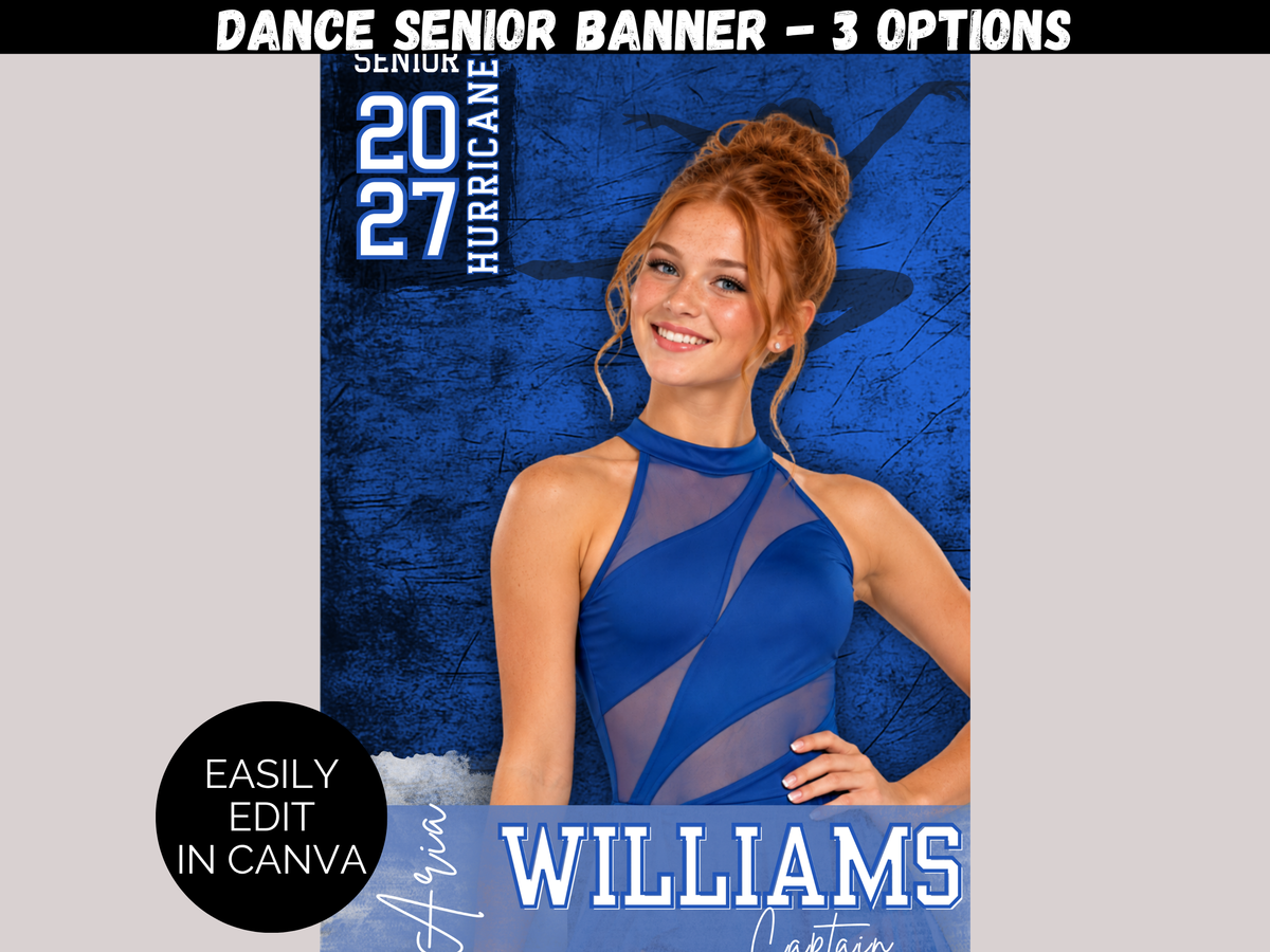 Editable Dance Senior Banner Template