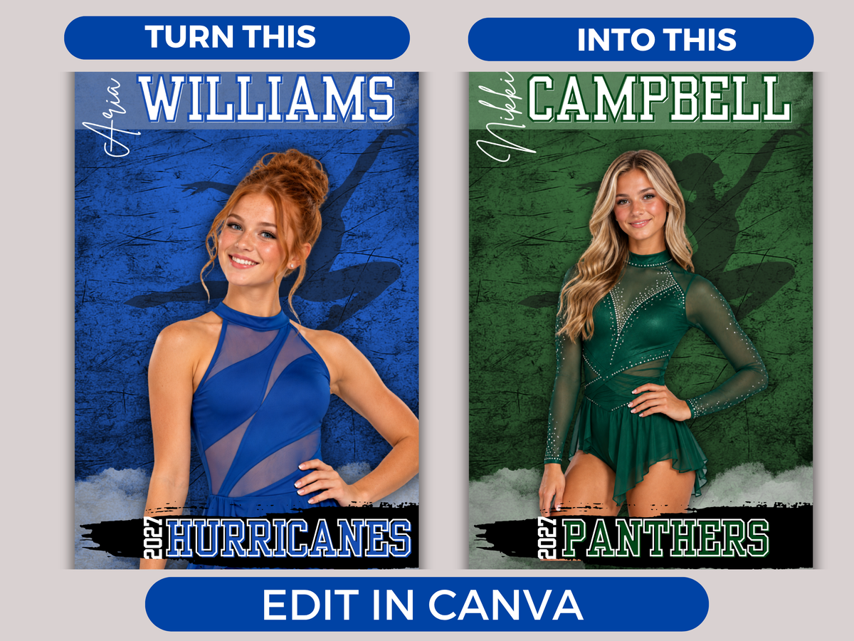 Editable Dance Senior Banner Template