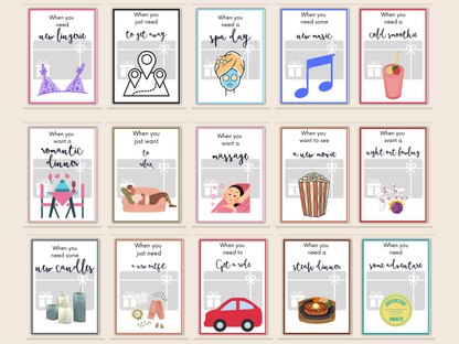 Date Night Gift Card Book Editable or Printable