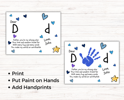 Dear Dad Handprint Art