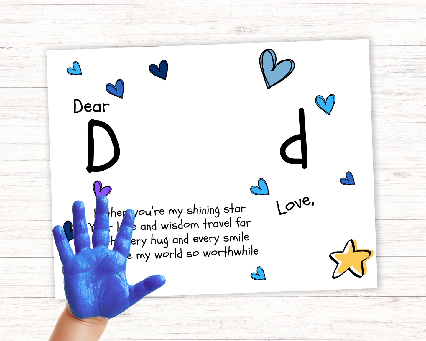 Dear Dad Handprint Art