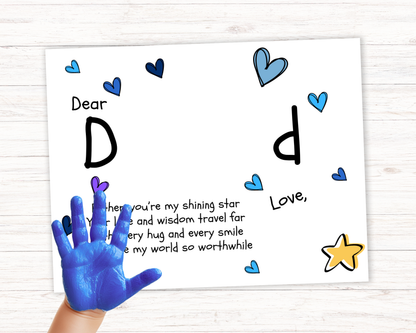 Dear Dad Handprint Art