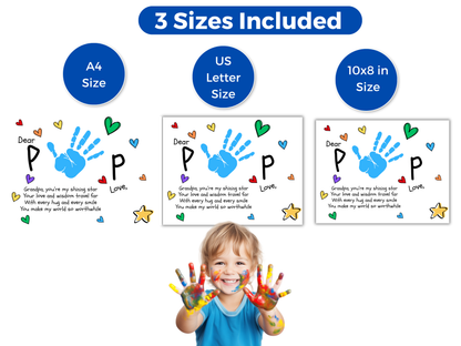Dear Pop Handprint Art