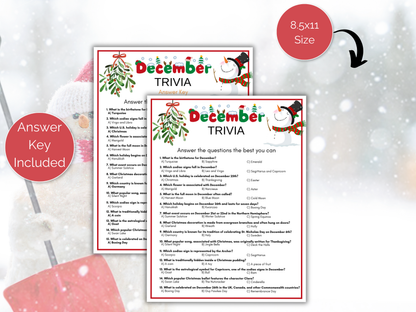 December Trivia Game
