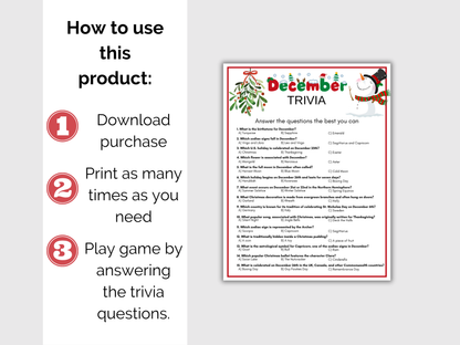 December Trivia Game