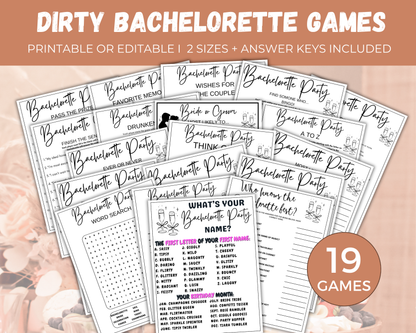Dirty Bachelorette Game Bundle