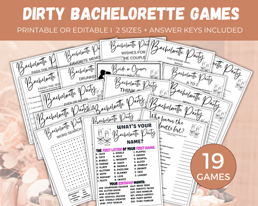 Dirty Bachelorette Game Bundle
