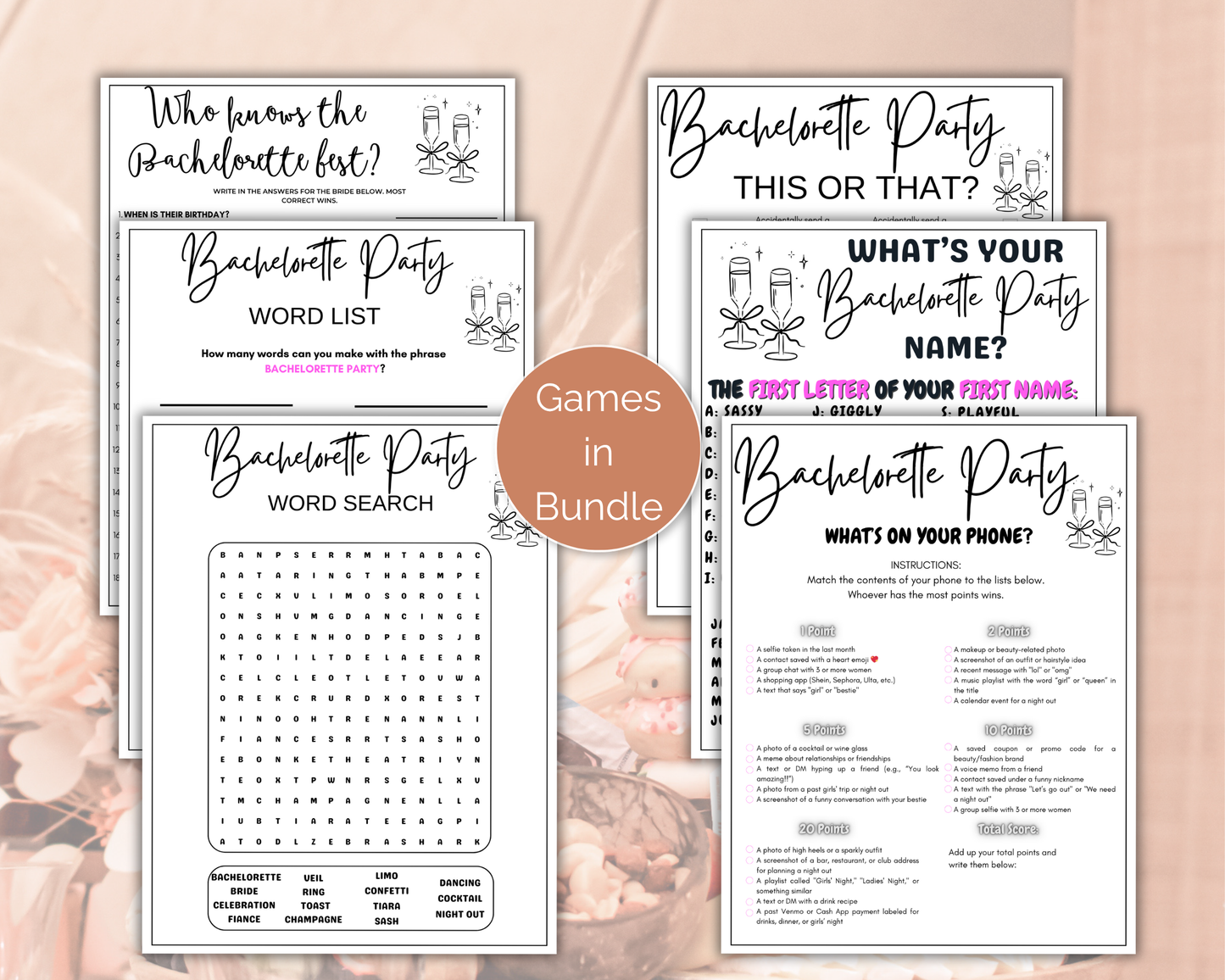 Dirty Bachelorette Game Bundle