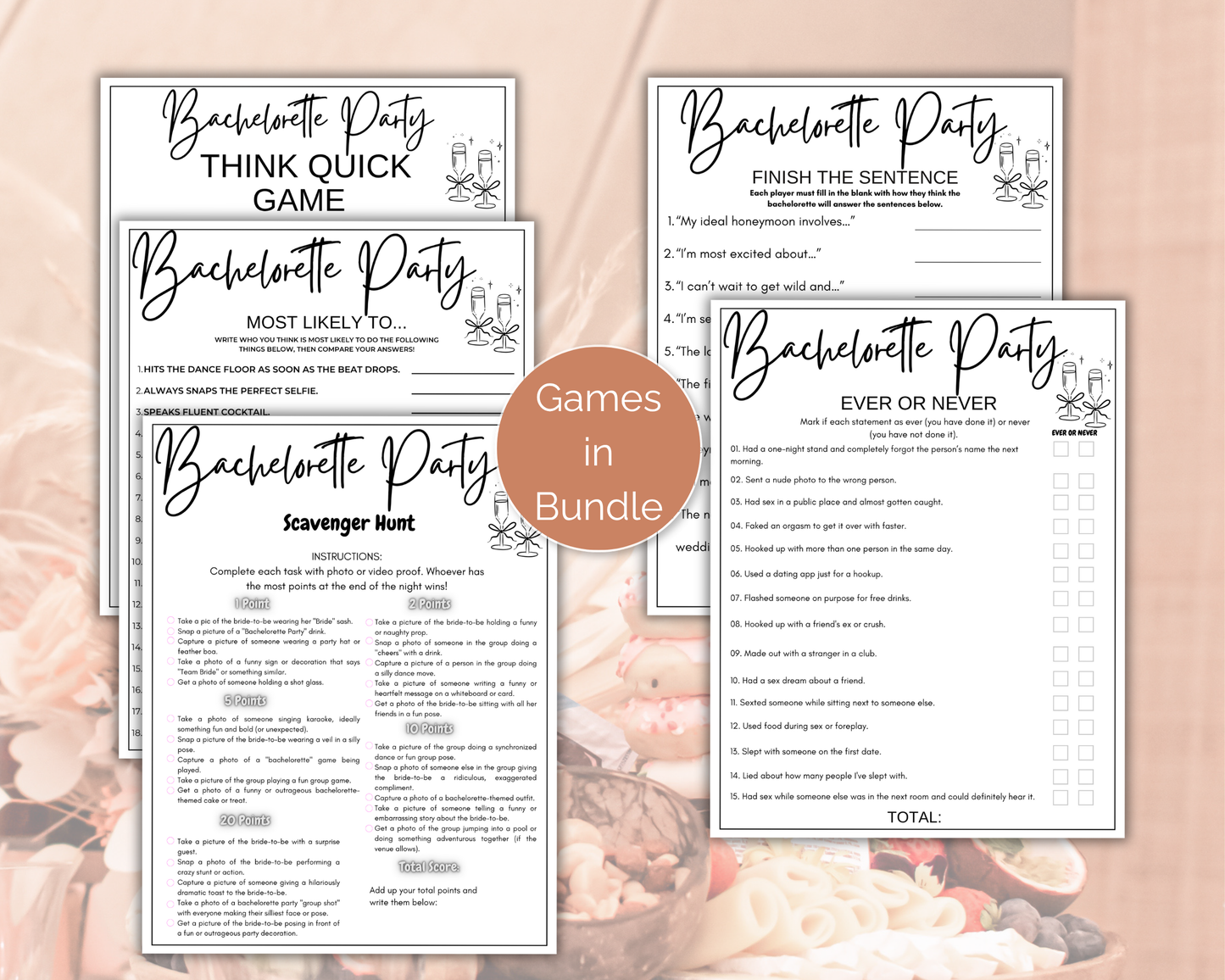 Dirty Bachelorette Game Bundle