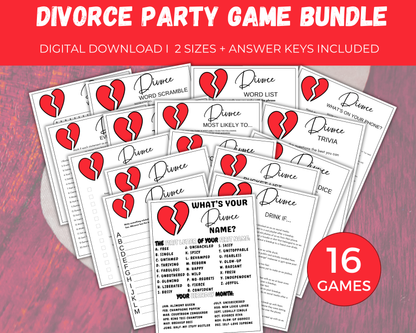 Divorce Party Game Bundle