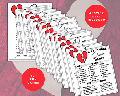 Divorce Party Game Bundle