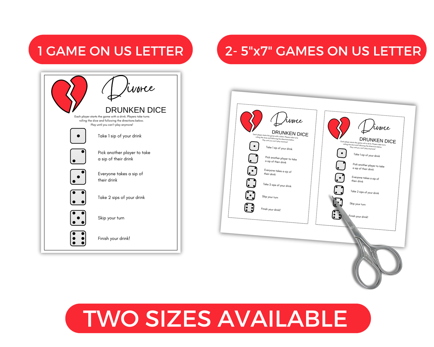 Divorce Party Game Bundle
