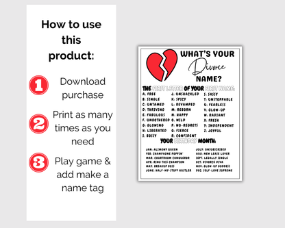 Divorce Party Game Bundle