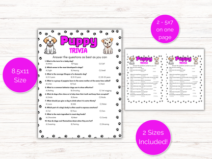 Dog Trivia Game