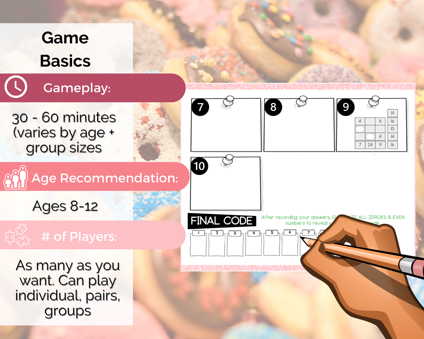 Donut Escape Room for Kids