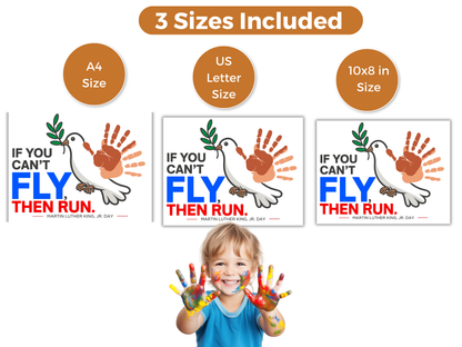 MLK Day Handprint Art - Fly then Run