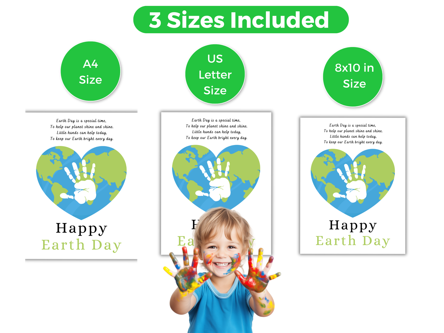 Earth Day Handprint Art Bundle
