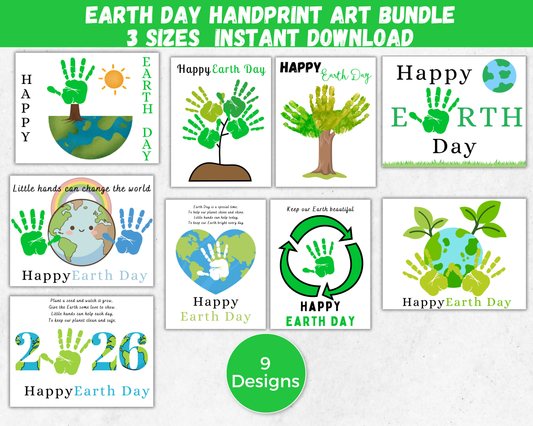 Earth Day Handprint Art Bundle