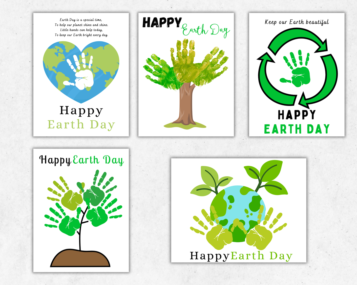 Earth Day Handprint Art Bundle