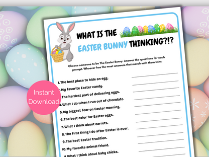 What's the Easter Bunny Thinking Game
