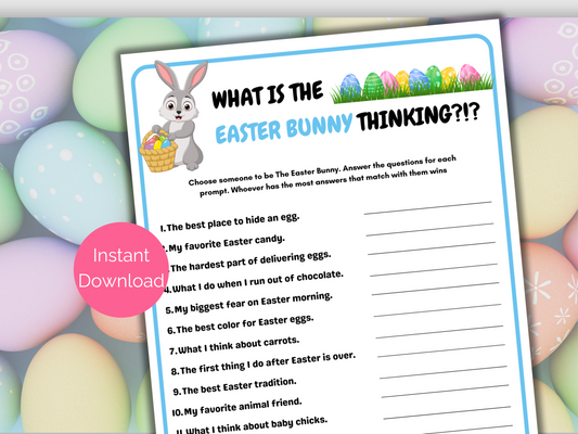 What's the Easter Bunny Thinking Game
