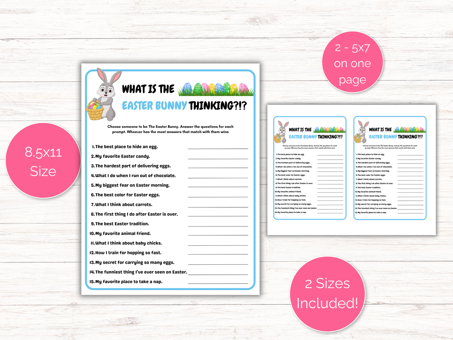 What's the Easter Bunny Thinking Game