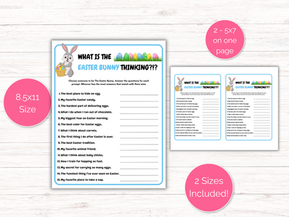 What's the Easter Bunny Thinking Game