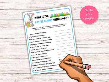 What's the Easter Bunny Thinking Game