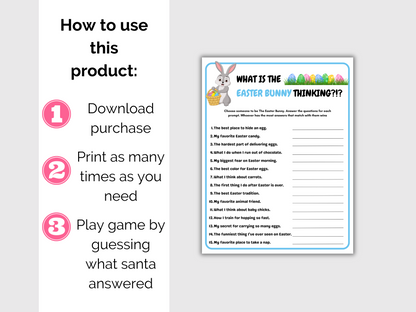 What's the Easter Bunny Thinking Game