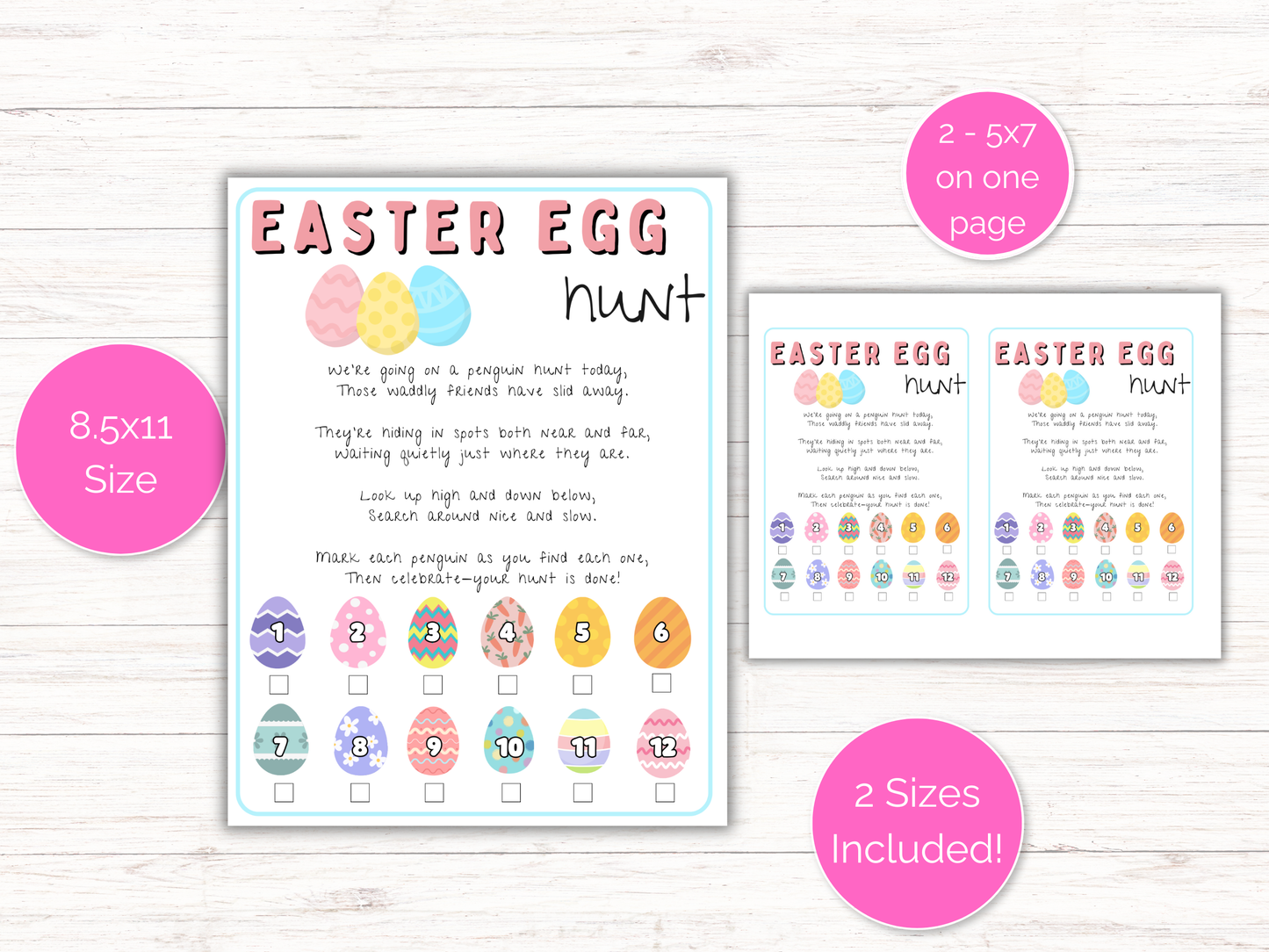 Easter Egg Scavenger Hunt for kids