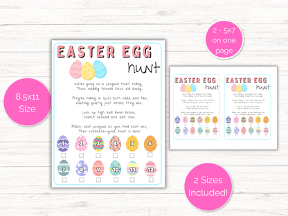 Easter Egg Scavenger Hunt for kids