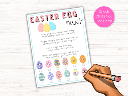 Easter Egg Scavenger Hunt for kids