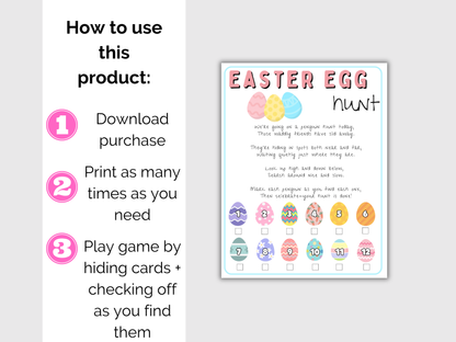 Easter Egg Scavenger Hunt for kids