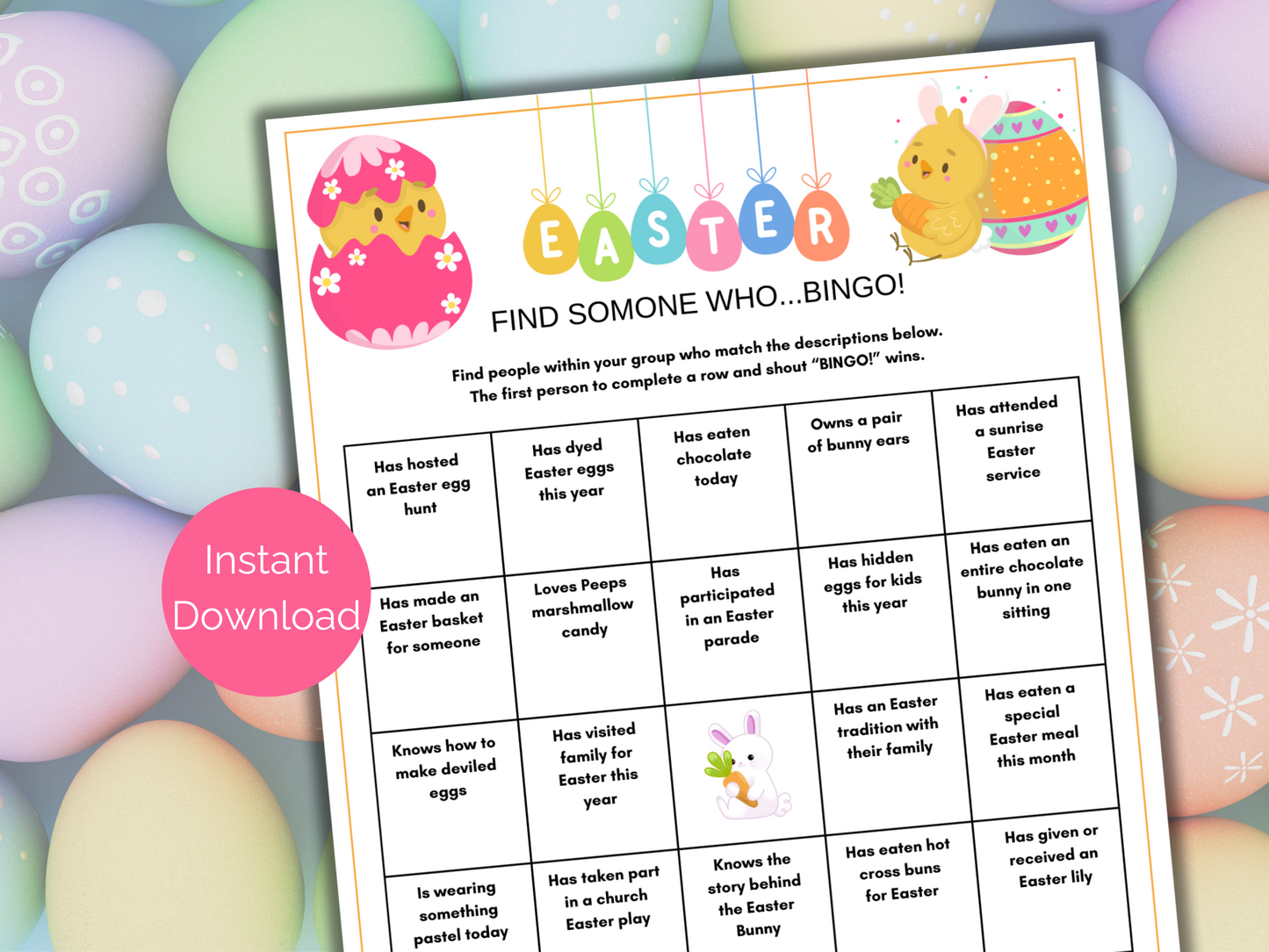 Easter Find Someone Who