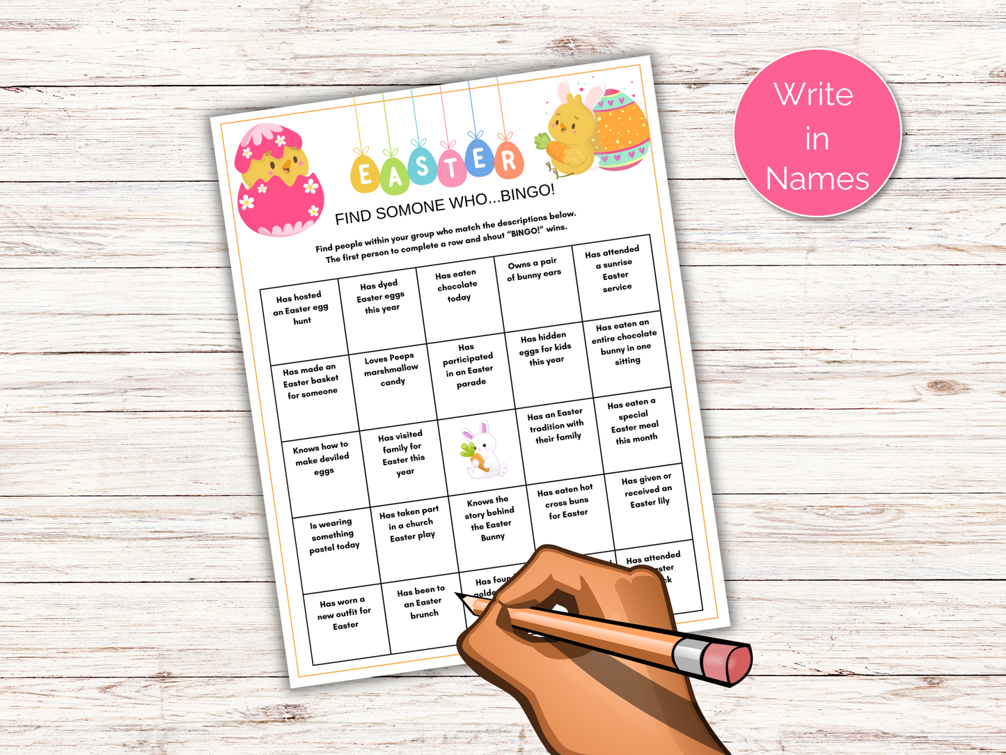 Easter Find Someone Who