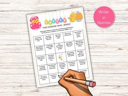 Easter Find Someone Who Game