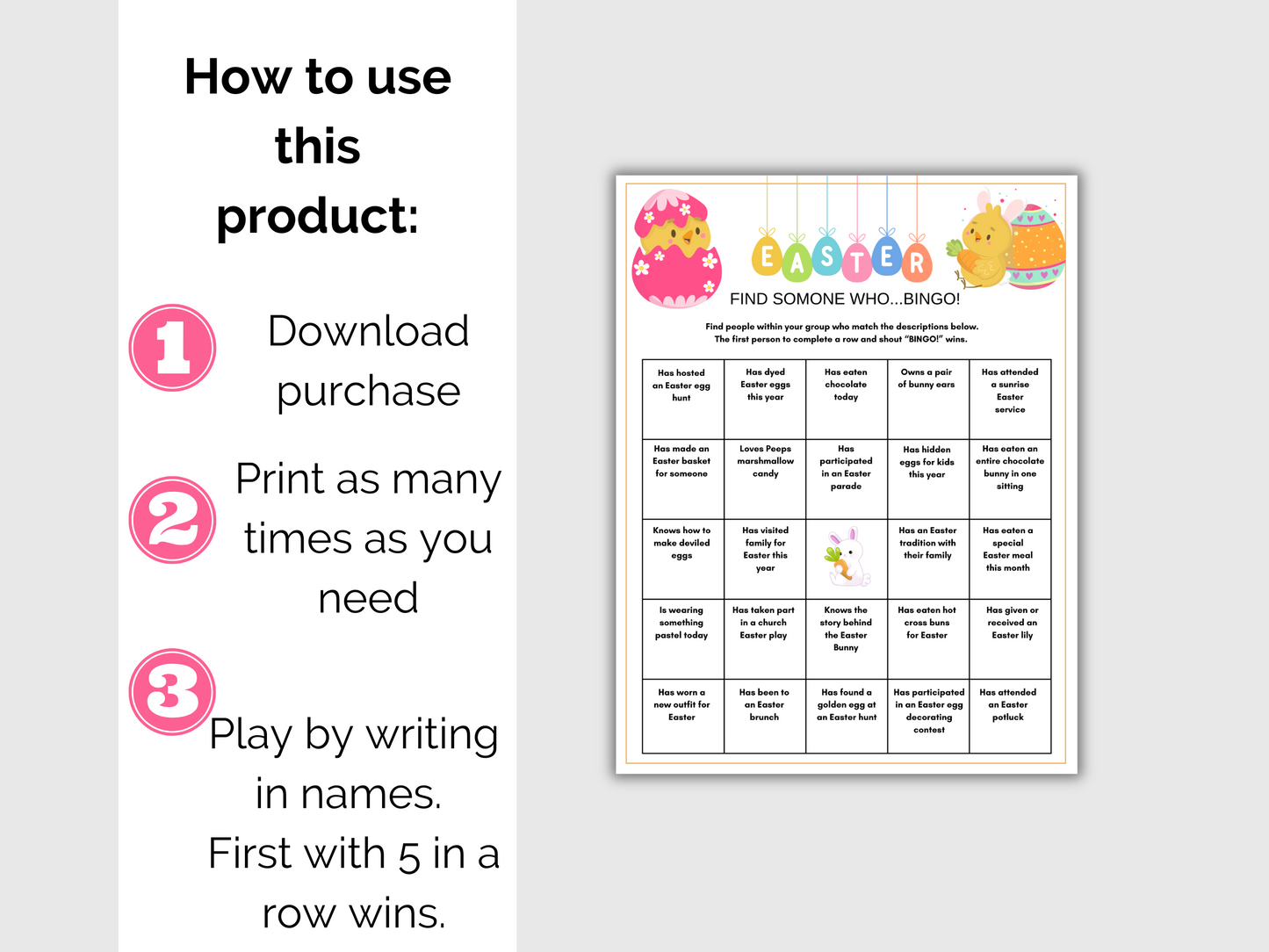 Easter Find Someone Who